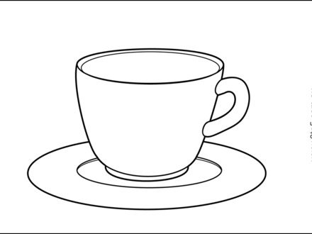 440x330 48 Cup Coloring Pages, Cup Saucer Coloring Pages
