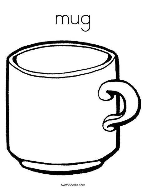 468x605 Mug Coloring Page