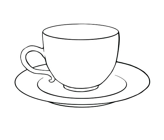 564x482 Coffee Cup Coloring Pages Printable Page Free Mug Mugs Blog Cheap