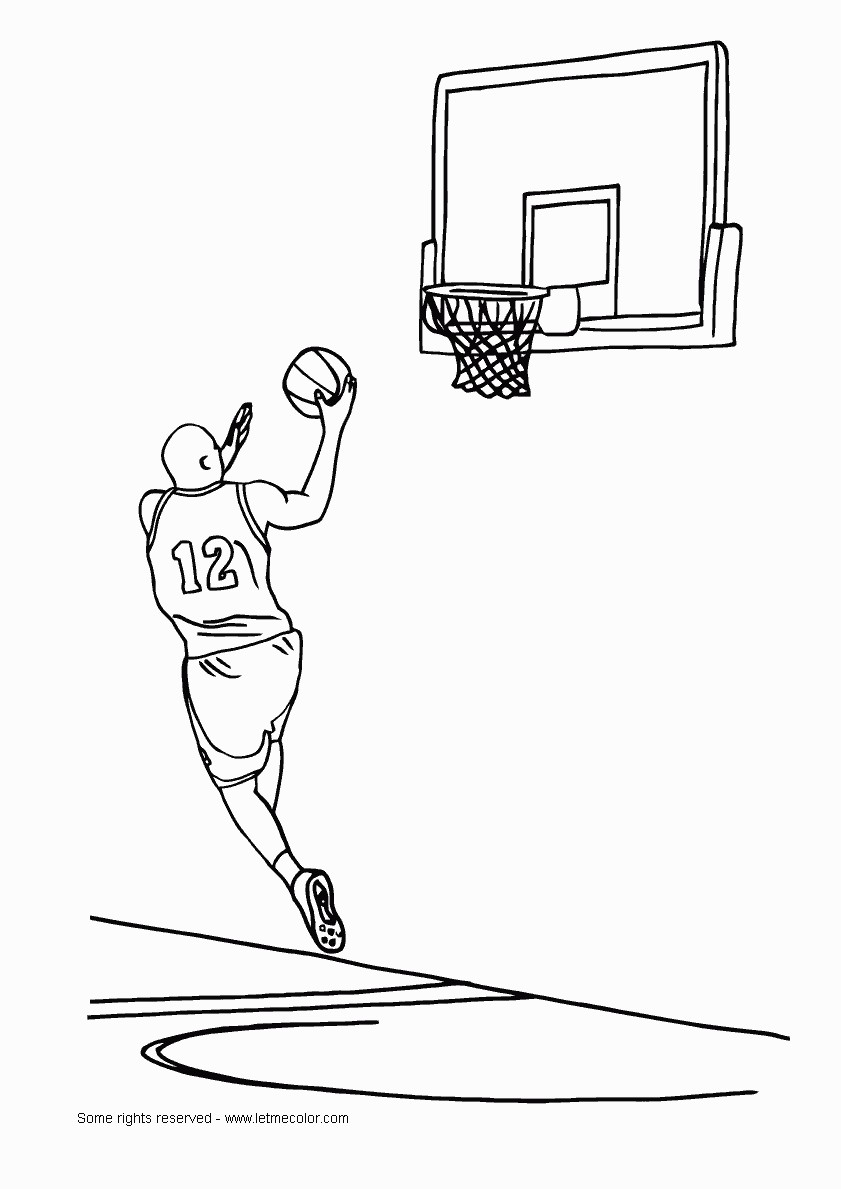 841x1189 College Basketball Coloring Pages New Basketball Coloring Pages
