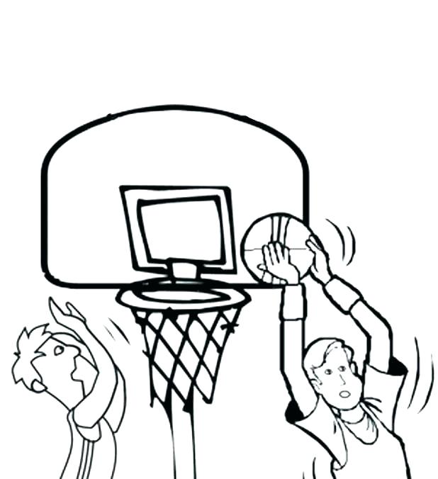618x676 Basketball Coloring Pages Free Basketball Coloring Page Free
