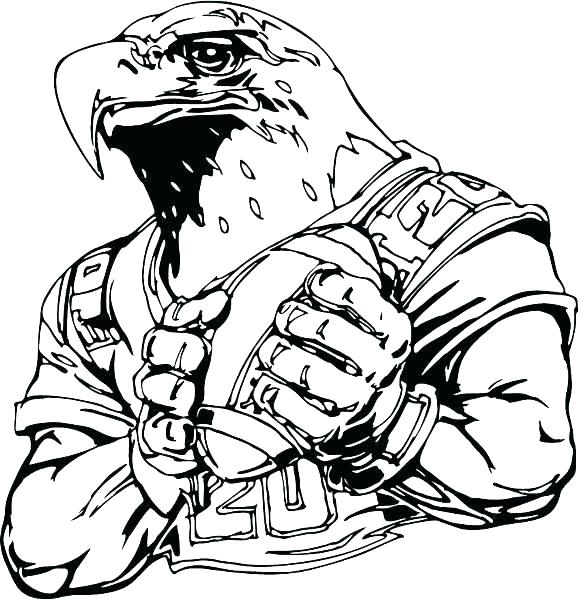 579x600 Coloring Pages Football College Logo Coloring Pages Football