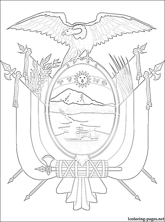 560x750 Coat Of Arms Coloring Page Free Download