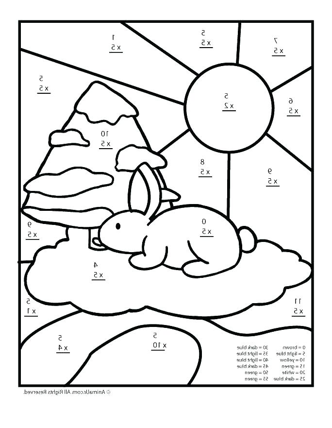 684x881 Free Math Coloring Pages Affordable Math Color Code Colouring Free