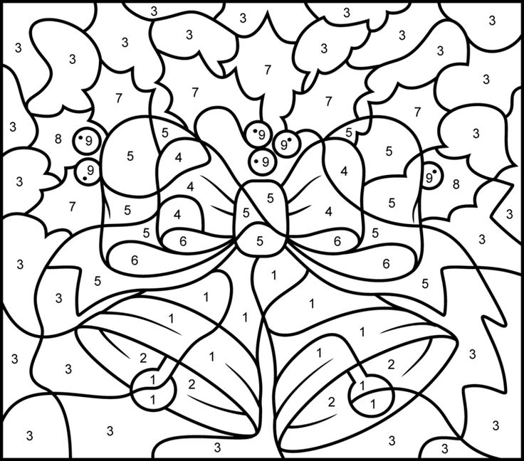 736x648 Christmas Color By Number Sheets Free Printable Color Number