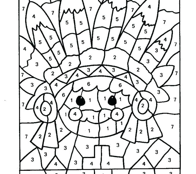 678x600 Coloring Pages Color By Number Fruit Basket Color By Number Page