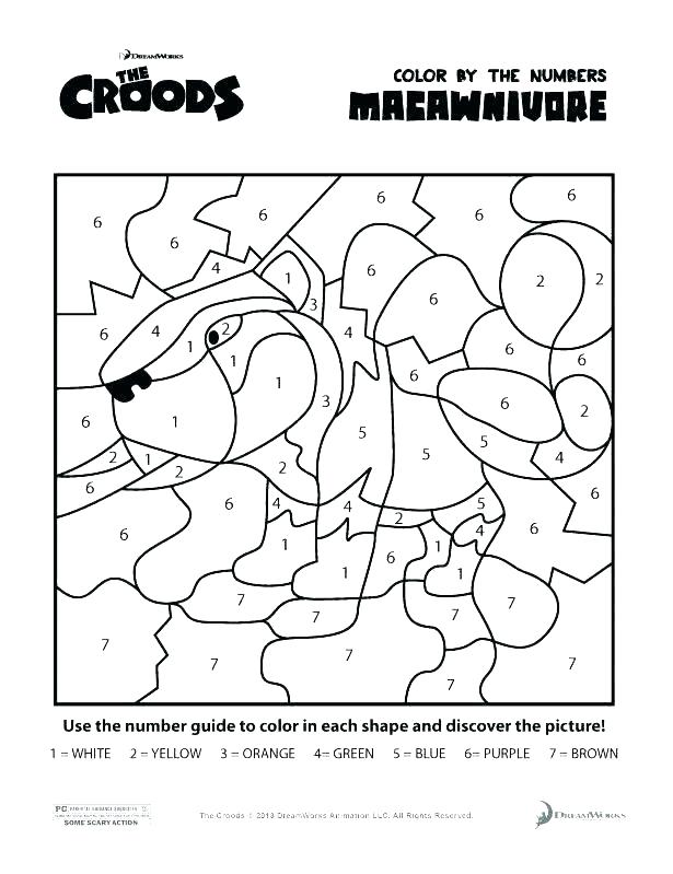 615x799 Color By Number Coloring Pages Free