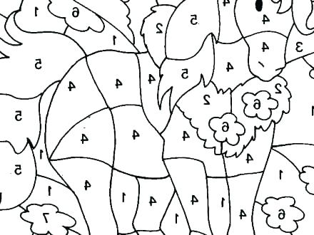 440x330 Color By Numbers Christmas Coloring Pages Kindergarten Coloring