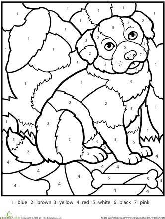 Color By Number Coloring Pages Free
