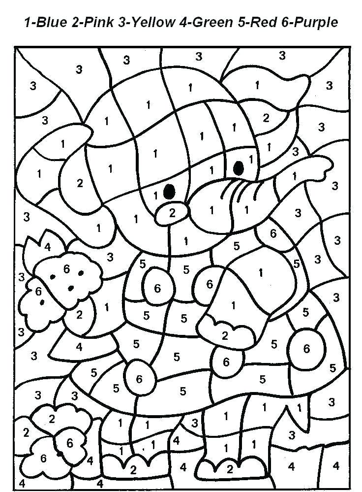 736x999 Color By Number Pdf Coloring Pages Numbers Free Printable Color