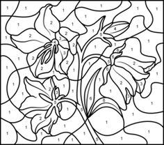 236x208 Flowers Color By Number Page Color By Number For Adults