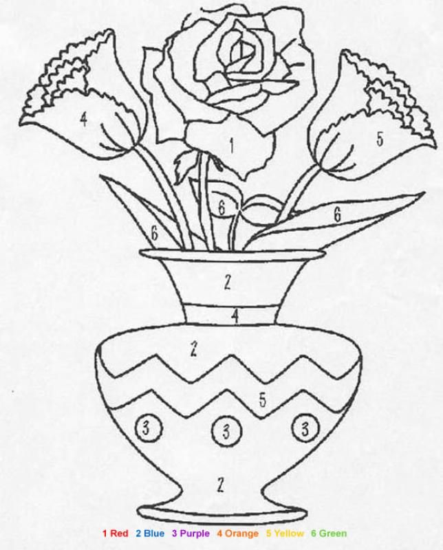 644x800 Color By Number Coloring Pages For Adults Nature Color By Number