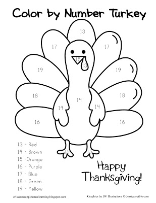 309x400 Thanksgiving Coloring Pages By Number