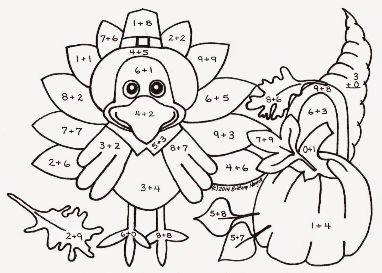 1600x1144 Color By Numbers Thanksgiving Coloring Sheet Coloring Sheets