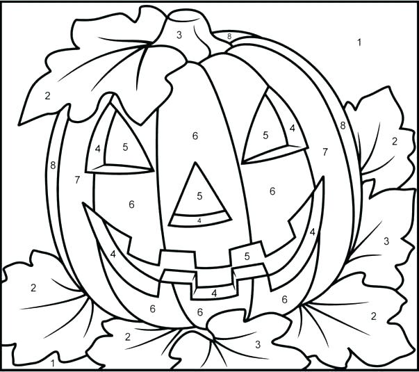 603x535 Coloring Pages Color By Number Color By Number Thanksgiving