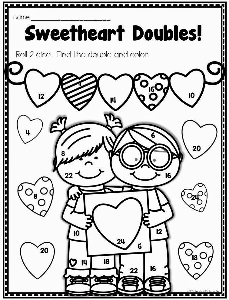 756x990 Valentines Color By Number Valentines Day Color Number Many