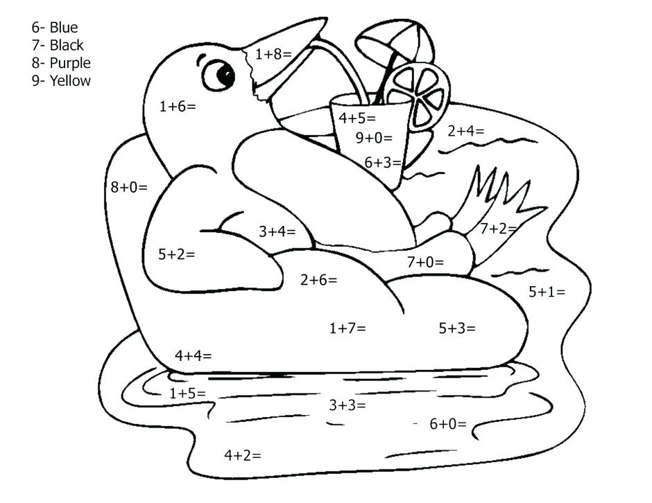 940x726 Subtraction Coloring Pages Math Addition Coloring Worksheet
