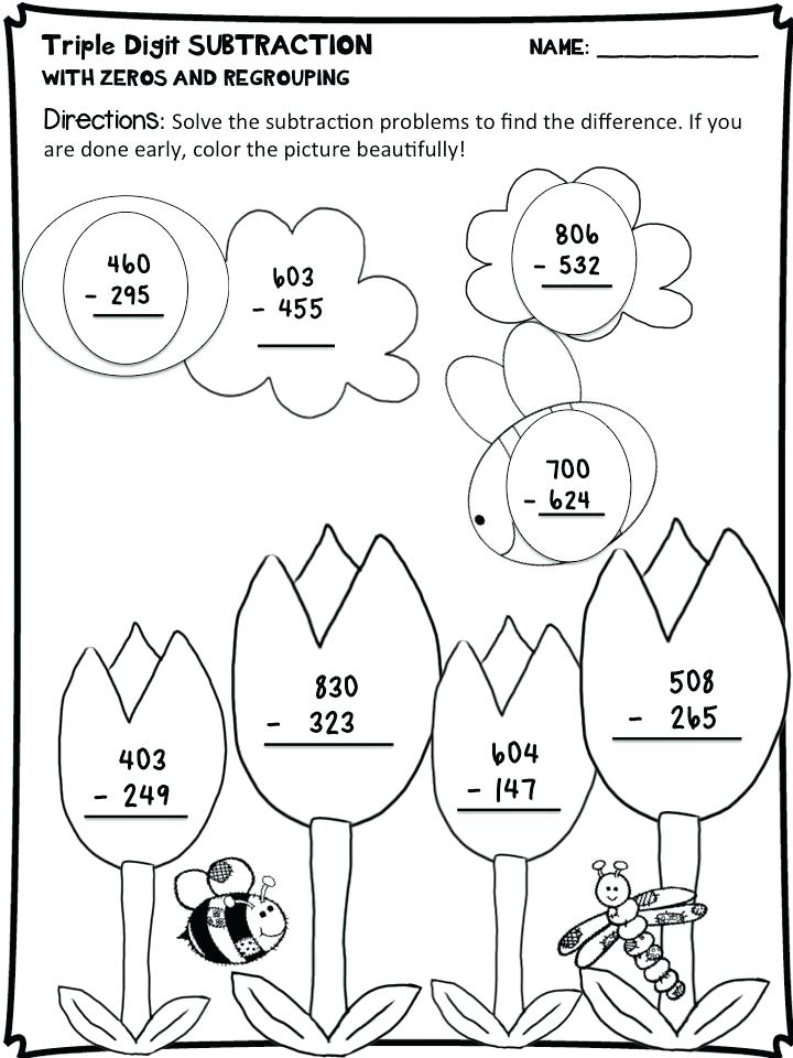 720x960 Addition And Subtraction Color Code Worksheets Addition