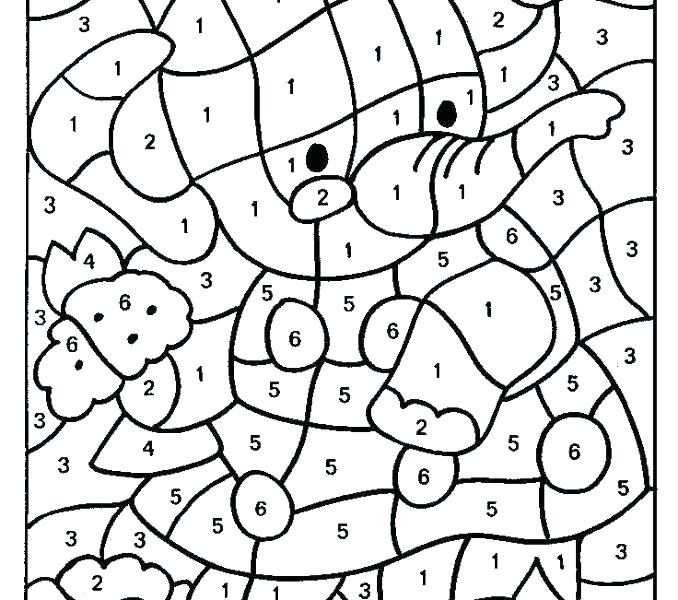 678x600 Free Color Coded Coloring Pages Printable Number For By Coloring