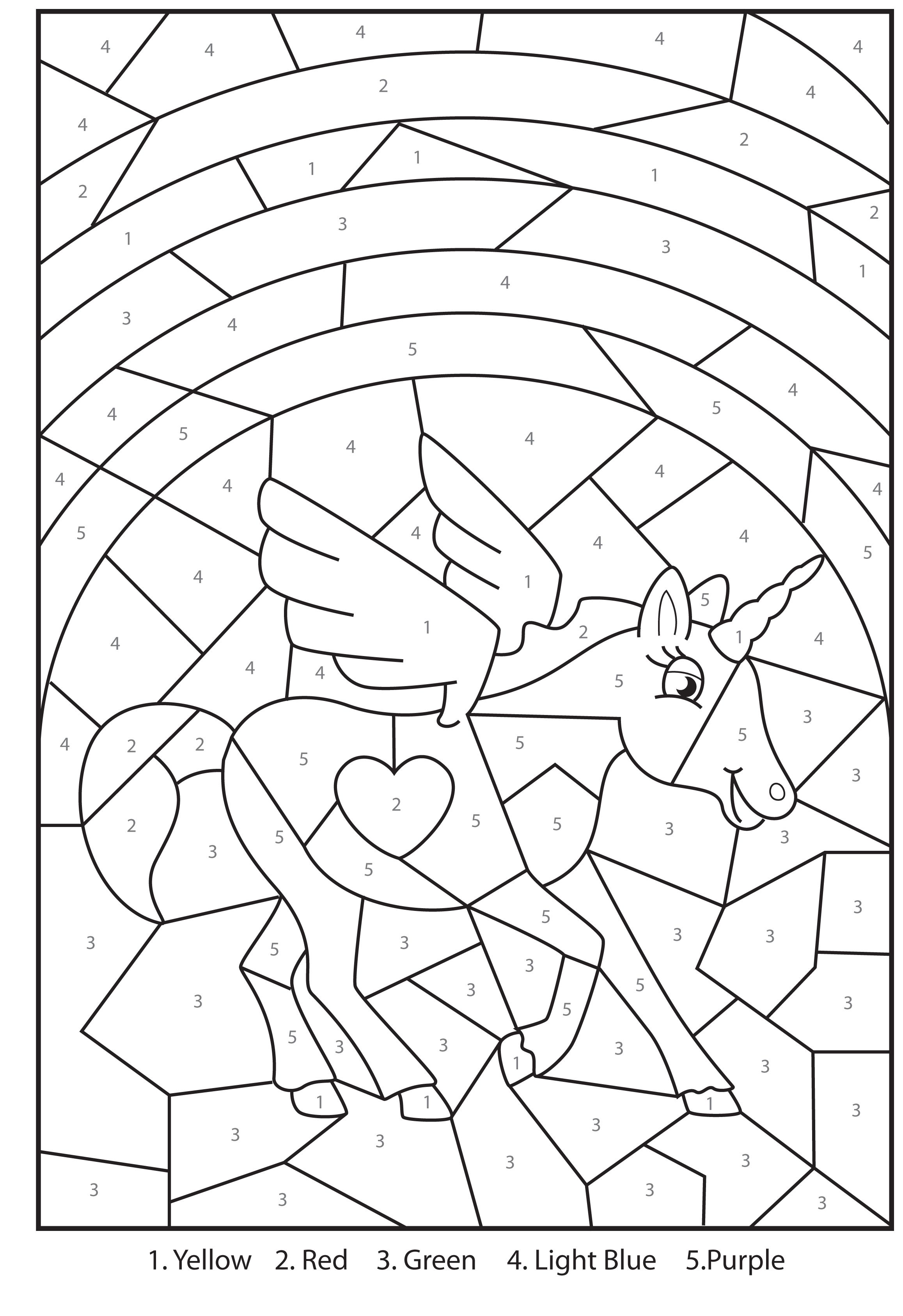 2315x3372 Free Printable Magical Unicorn Colour By Numbers Activity For Kids