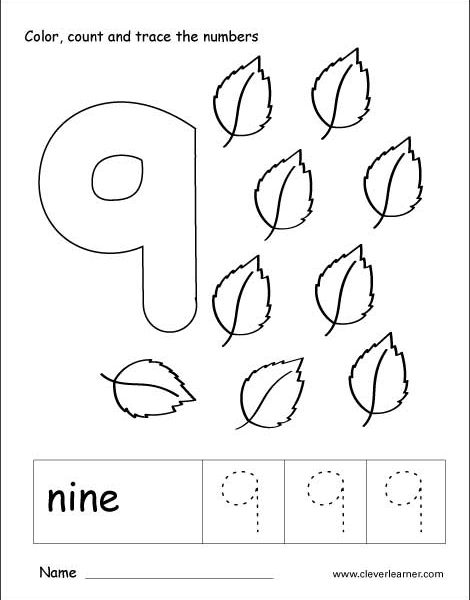470x600 Number 9 Worksheets For Preschool Coloring Pages