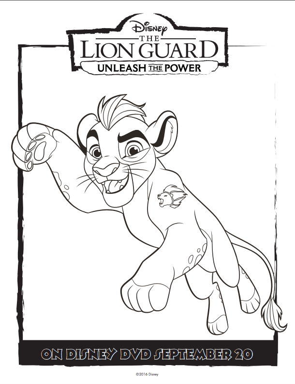 610x792 Disney The Lion Guard Free Coloring Pages