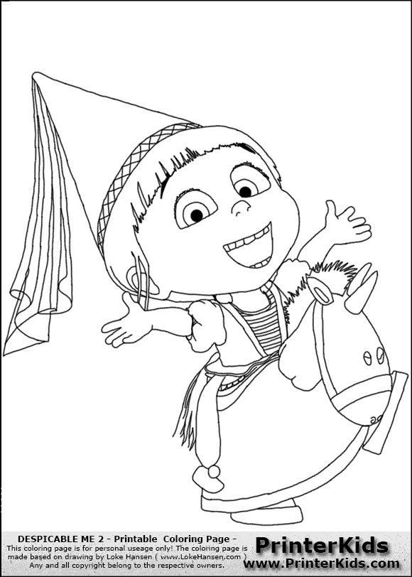 580x812 Despicable Me Coloring Pages