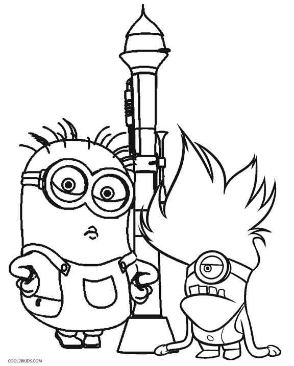 576x715 Printable Despicable Me Coloring Pages For Kids Cool2bkids