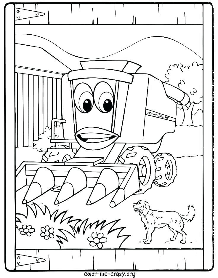 736x938 Tractor Color Pages Tractor Coloring Page Photos Johnny Tractor