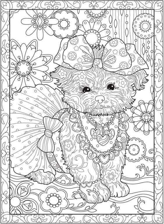 564x769 30 Free Printable Puppy Coloring Pages