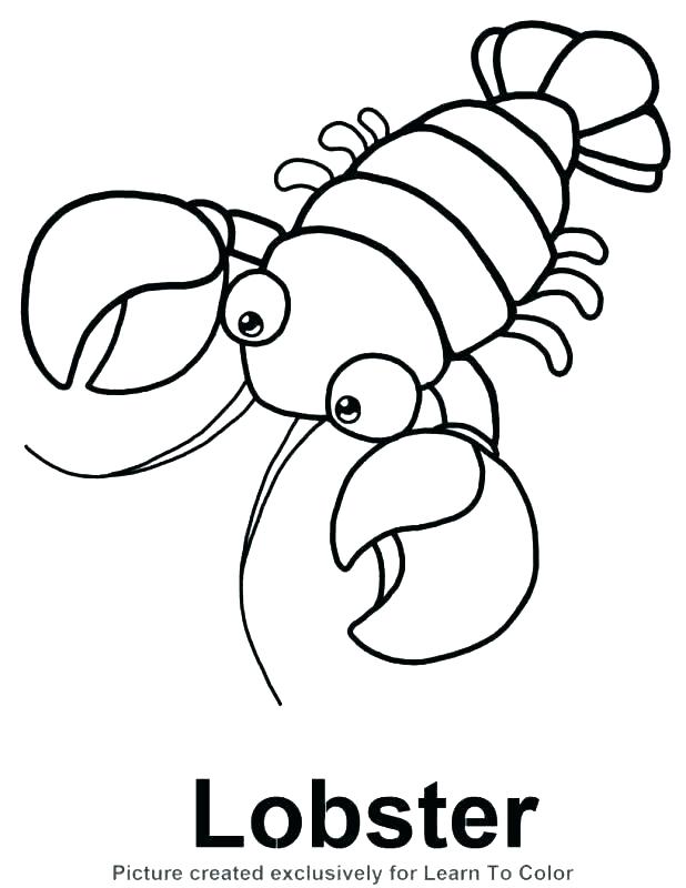 618x800 Color Red Coloring Pages Color Red Coloring Pages Lobster Coloring