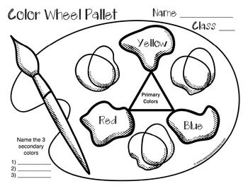 Color Wheel Coloring Page