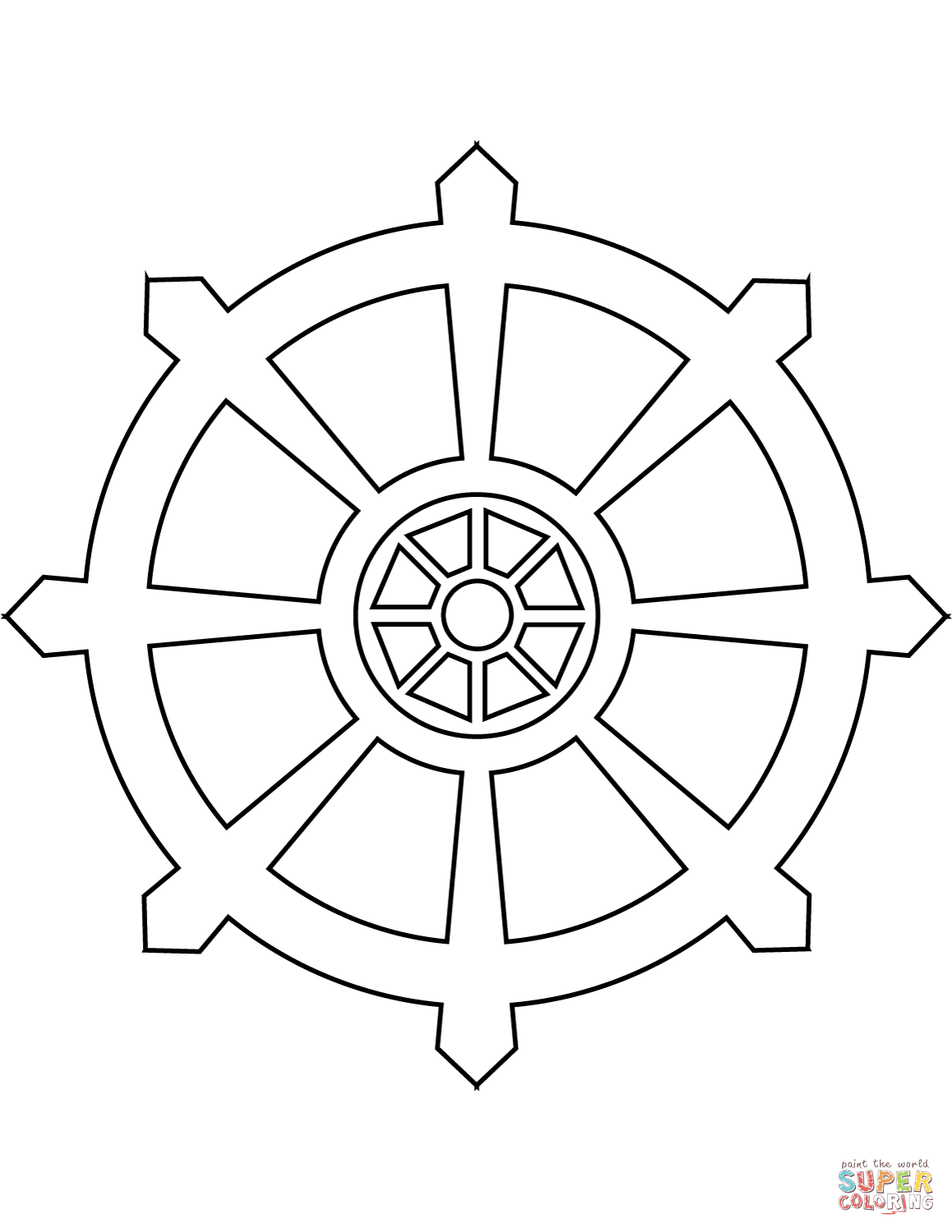 1159x1500 Free Color Wheel Blank Coloring Pages Gianfreda Net Within Page