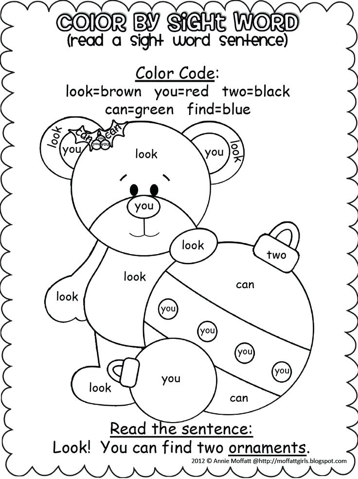 736x984 Sight Word Christmas Coloring Sheets Free Sight Word Coloring
