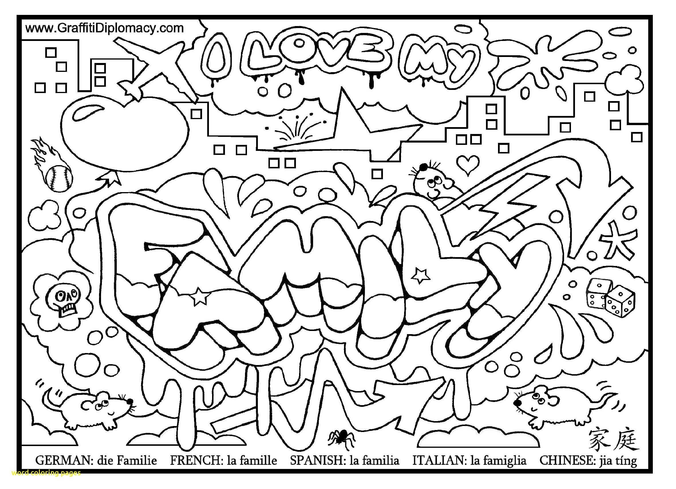 2362x1708 Word Coloring Pages With 41 Words Color The U Page Of 2