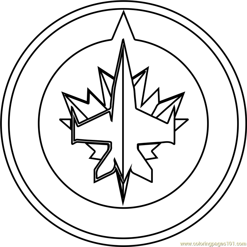 799x800 Winnipeg Jets Logo Coloring Page