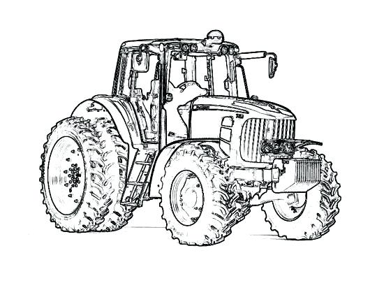 550x425 Pin Drawn Tractor Coloring Page 9 Pencil And In Color Pin Drawn