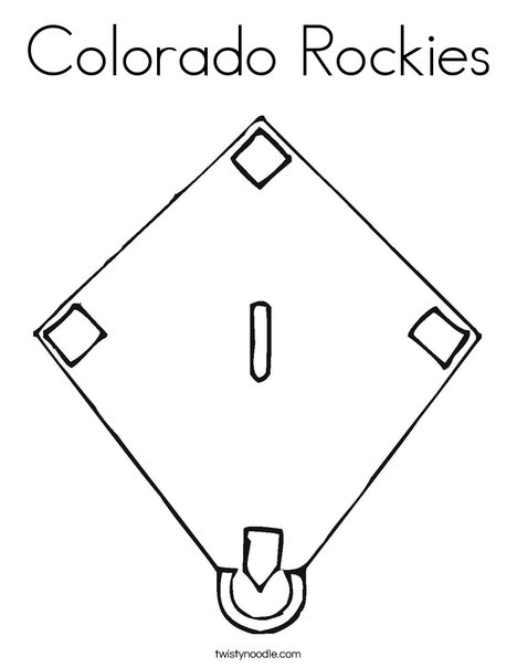 468x605 Colorado Rockies Coloring Page