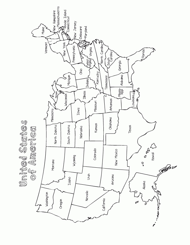 612x792 Usa Map Coloring Page Elegant United States Coloring Pages 017