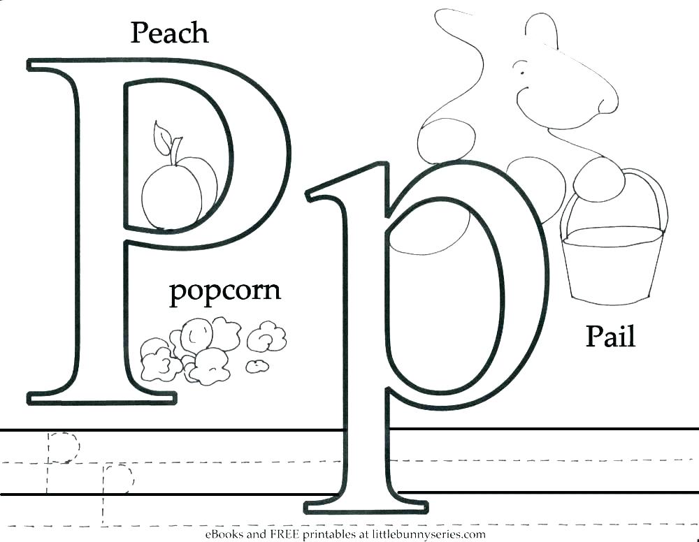 1000x776 Abc Coloring Book Coloring Book Online Letter Pages P Page Books