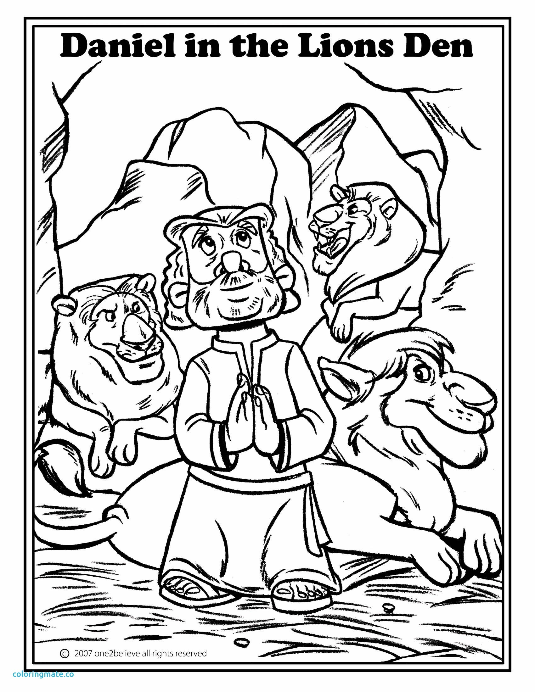 1700x2200 Refundable Daniel And The Lions Den Coloring Page With Wallpaper