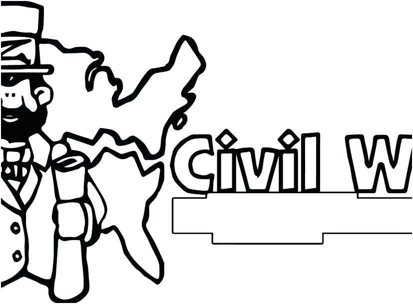 827x609 Civil War Coloring Pages Revolutionary War Coloring Pages Civil