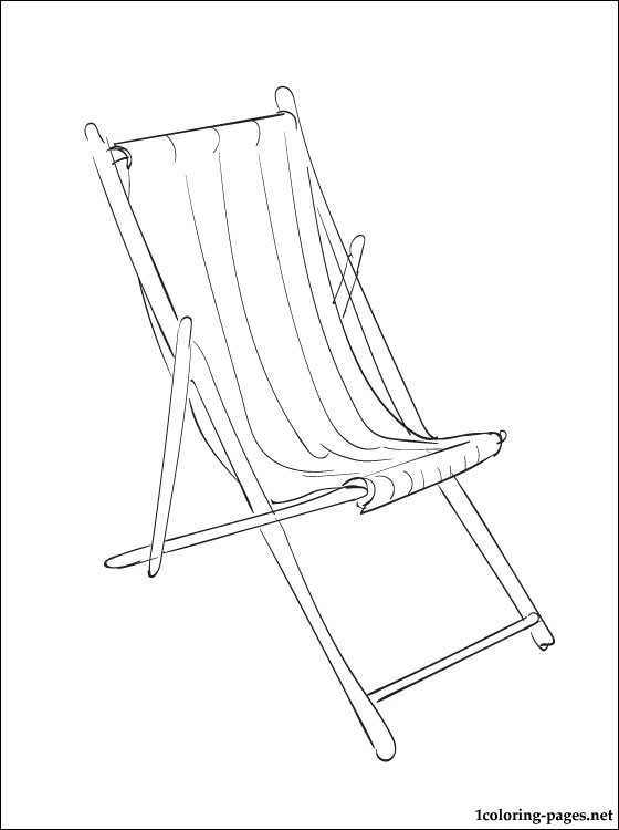 560x750 Coloring Page Deckchair Coloring Pages