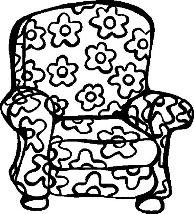 400x441 Chair Color Page Furniture Coloring Pages Color Book Free