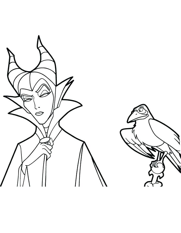 700x898 Free Scarecrow Coloring Pages Crow Coloring Pictures Maleficent