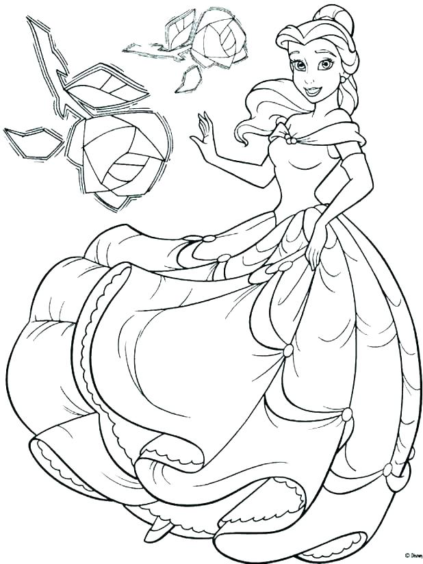 618x824 Coloring Page Princess Coloring Pages Frozen Princess Free
