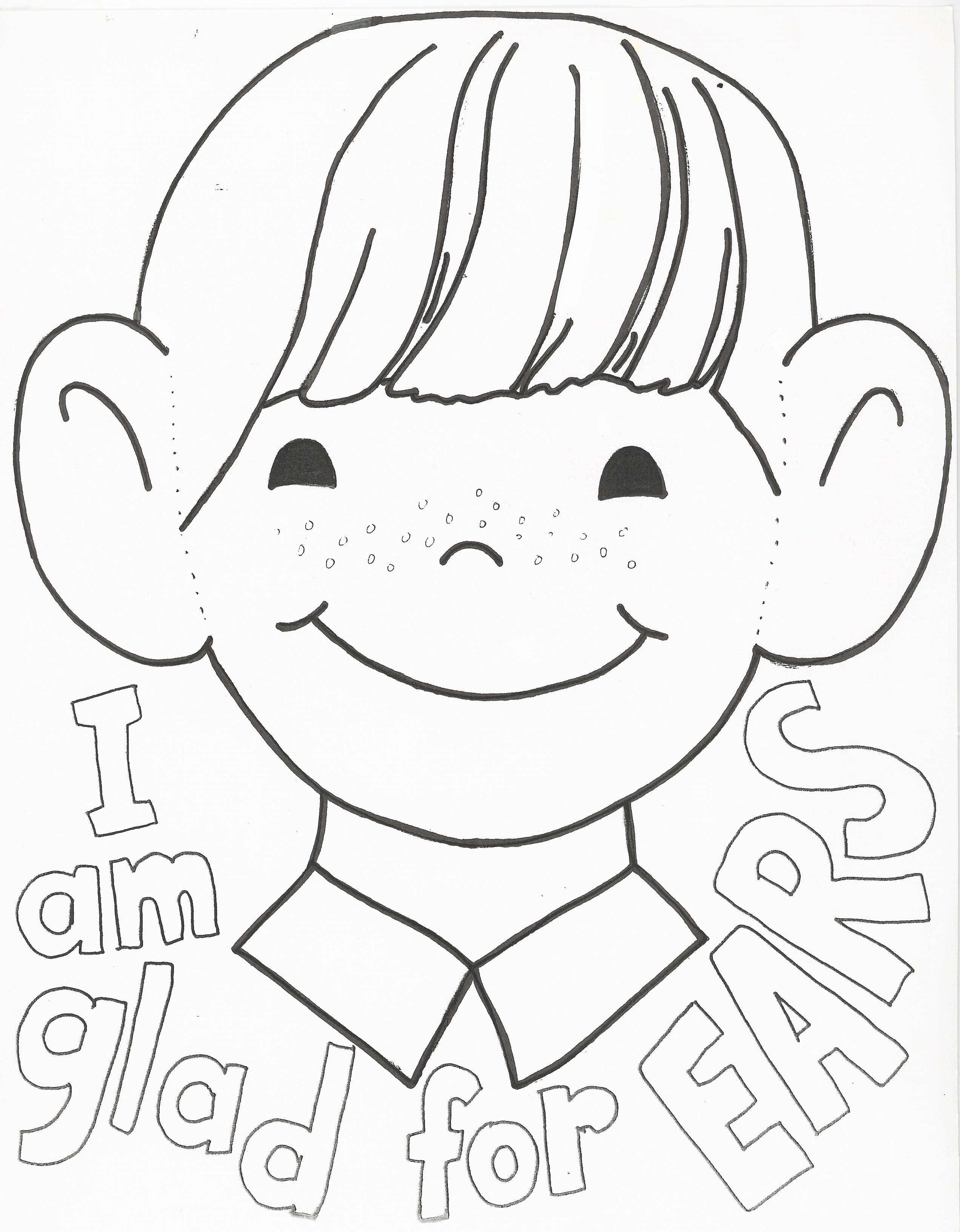 Coloring Page Ear