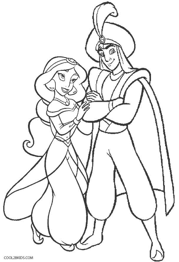 607x888 Printable Disney Aladdin Coloring Pages For Kids Cool2bkids