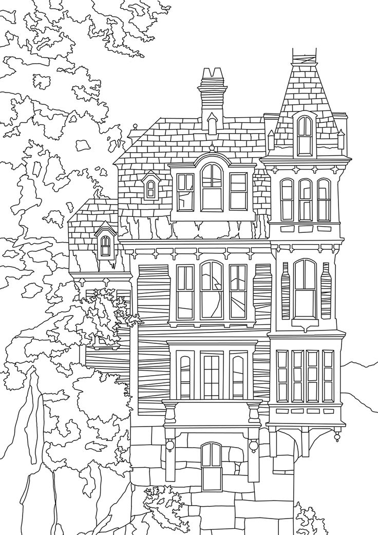 Coloring Page Of A City