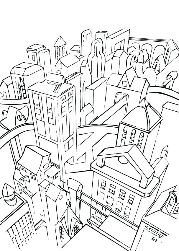 607x850 City Coloring Pages Lego City Swamp Police Coloring Pages